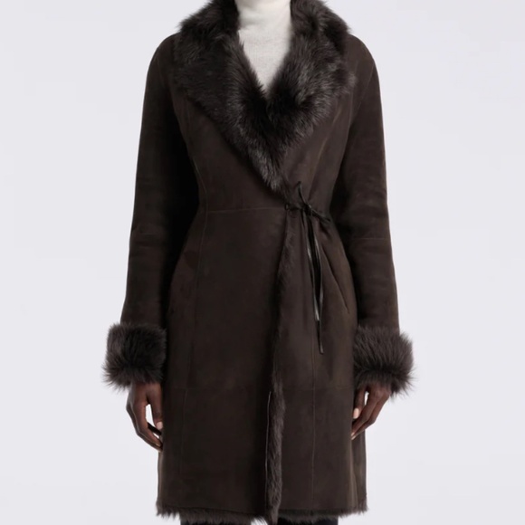 Joni mid length leather coat - Picture 3 of 3